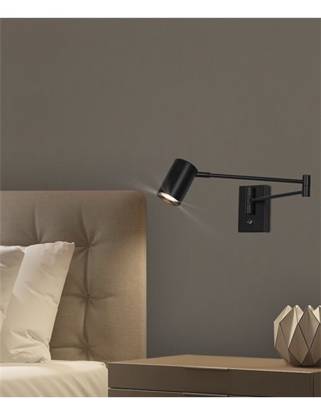 Aplique de pared Romeo – AJP – Lámpara de lectura orientable, diseño moderno