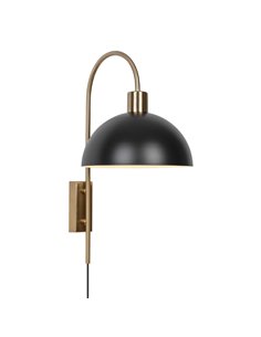 Aplique de pared Guillen – AJP – Lámpara decorativa en latón y negro 2