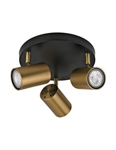 Lámpara de techo Paros – AJP – Lámpara moderna con 3 focos orientables, diseño redondo 2