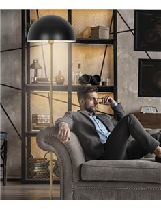 Lámpara de pie Marnau – AJP – Diseño decorativo negro y dorado 2