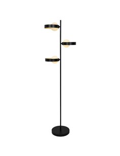 Lámpara de pie Arianna – AJP – Lámpara de salón con 3 luces, acabado negro 2