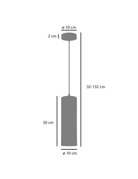 Colgante de techo Derek – AJP – Lámpara tubular de cristal en 2 colores