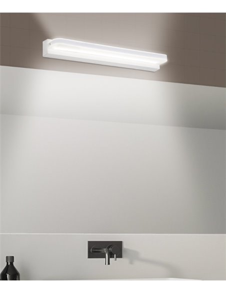 Aplique de baño Aero – AJP – Lámpara para espejos LED, acabado blanco 