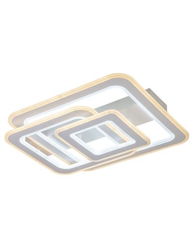 Plafón de techo Loule – AJP – Diseño minimalista blanco, LED regulable