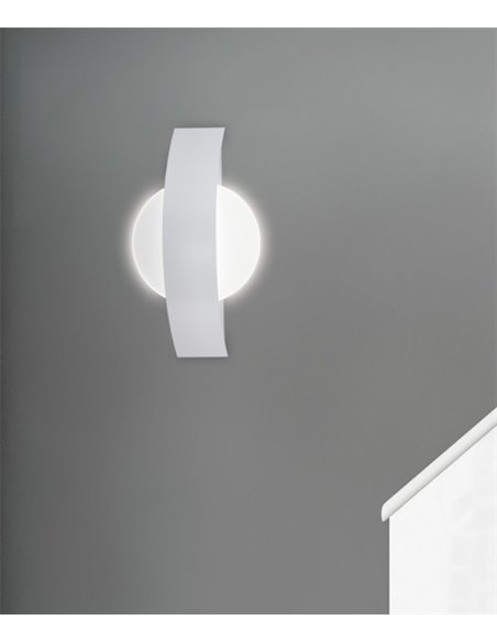 Aplique de pared Lunar – AJP – Lámpara moderna blanca LED