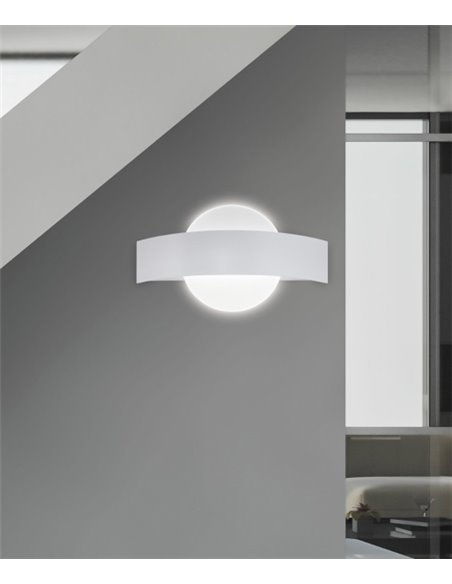 Aplique de pared Lunar – AJP – Lámpara moderna blanca LED