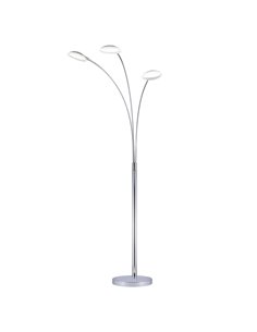 Lámpara de pie Draco – AJP – Diseño moderno acabado cromo, 3 luces LED 2