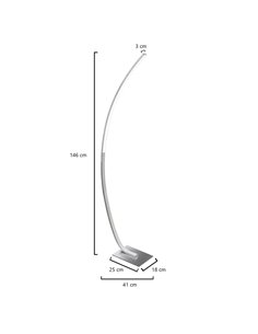 Lámpara de pie Apolo – AJP – Lámpara minimalista LED, diseño curvado, 2 colores