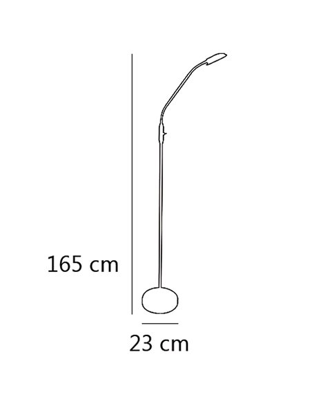 Lámpara de pie Nao – AJP – Lámpara LED de lectura en 2 colores