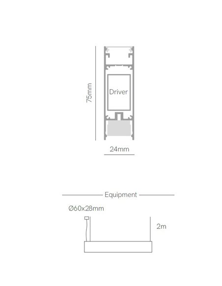 Lámpara colgante Evo Fly – Beneito & Faure – Lámpara minimalista para oficinas