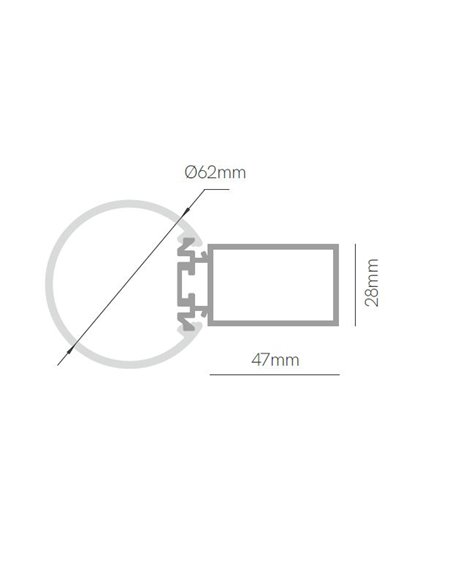 Lámpara de pared Tubi Wall – Beneito & Faure – Diseño moderno lineal