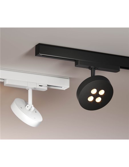 Lámpara de carril magnético Cookie 48V – Beneito & Faure – Lámpara orientable con LED DALI