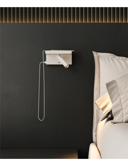 Lámpara de pared Beam – Beneito & Faure – Foco orientable con USB-C