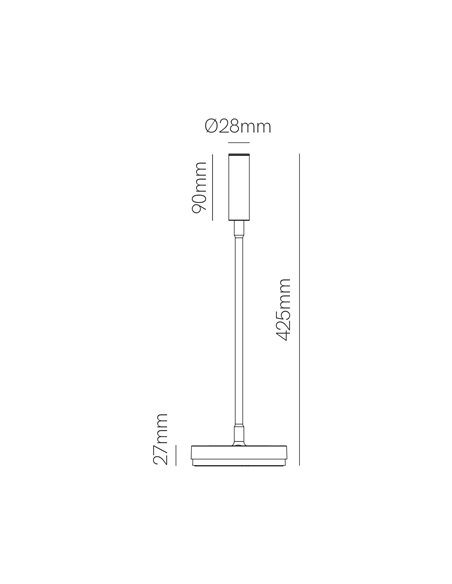 Lámpara de mesa Stem – Beneito & Faure – Lámpara de escritorio LED