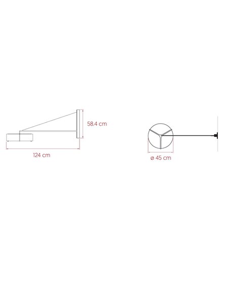 Aplique de pared Thesis - LZF