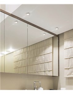 Lámpara empotrable de exterior Minor – FORLIGHT – Downlight blanco, 8W IP54 GU10, Diámetro: 8,2 cm 2