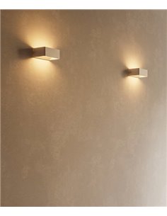 Aplique de pared Toppi – FORLIGHT – Lámpara de aluminio blanco, Disponible en dos medidas, LED 3000K