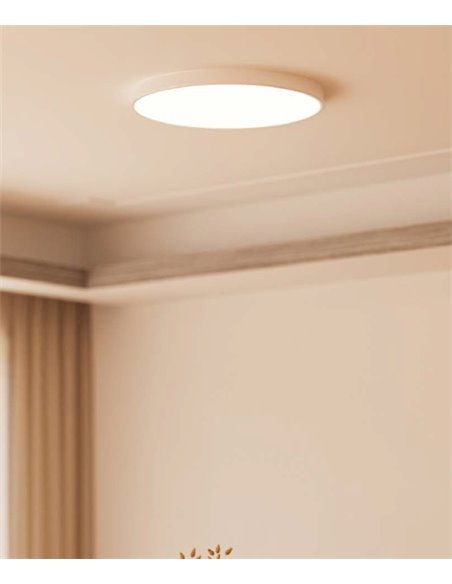 Plafón de techo Stac – FORLIGHT – Lámpara de superficie blanca, LED PRO 4000K, 2 tamaños: 40 cm / 60 cm  