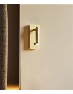Aplique de pared Colo – FORLIGHT – Lámpara de lectura en blanco o negro, LED 3000K 184 lm