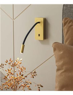 Aplique de pared Mine – FORLIGHT – Lámpara de lectura en 2 colores, Flexo orientable, LED 3000K 184 lm