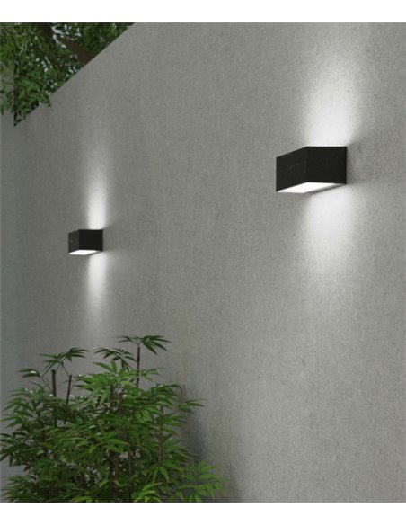 Aplique de pared de exterior Ara – FORLIGHT – Lámpara moderna, E27 15W, Apto para ambientes salinos