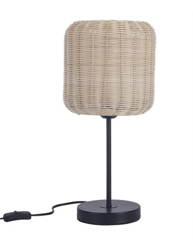 Lámpara de mesa Cortic - FORLIGHT - Lámpara de ratán natural