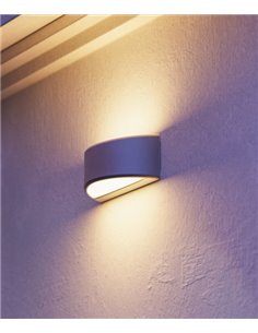 Lámpara de exterior Area - FORLIGHT - Aplique de pared LED, formato circular negro