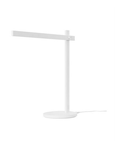 Lámpara de mesa Touch - FORLIGHT - Lámpara de escritorio blanca, luz orientable LED regulable