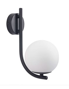 Lámpara de pared Sfera - FORLIGHT - Lámpara apta para baño, pantalla esférica de cristal 2