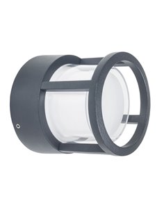 Lámpara de pared One - FORLIGHT - Aplique de exterior LED, formato circular, negro 2