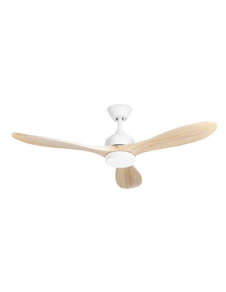 Ventilador de techo con luz Calar - FORLIGHT - Palas de madera, LED regulable