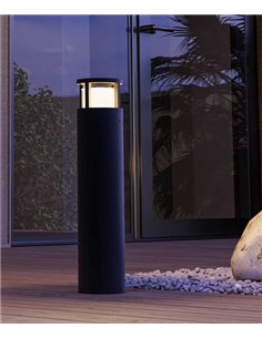 Baliza de exterior One  - FORLIGHT - Lámpara negra LED, 50 cm