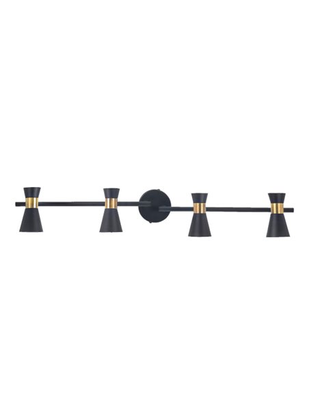 Plafón de techo Eufo - FORLIGHT - Lámpara lineal con 4 focos orientables Plafón de techo Eufo - FORLIGHT - Lámpara lineal con 4 focos orientables