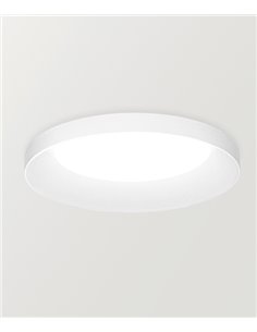Downlight Stram Mini - Arkoslight - Empotrable de techo blanco LED, Ø 13.5 cm