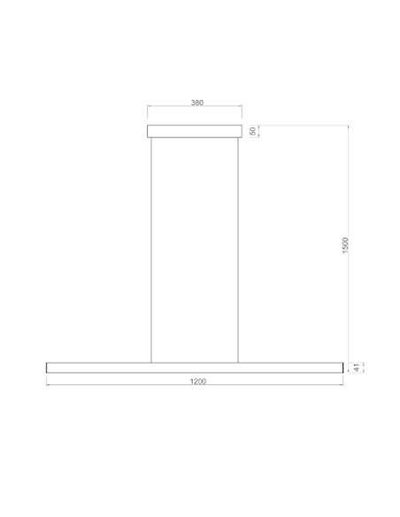 Lámpara colgante Lineal – Mantra – Lámpara LED horizontal regulable