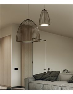 Lámpara colgante Smart – Mantra – Lámpara jaula negra LED