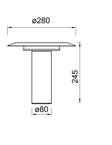 Lámpara de mesa Tina – Mantra – Lámpara minimalista LED blanca