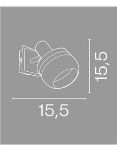 Aplique de pared Birtley – IDP Lampshades – Lámpara de pared orientable de madera y metal negro 2