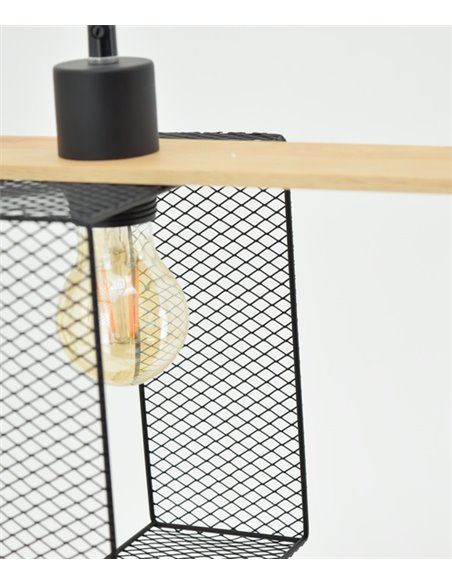 Lámpara colgante Raffaela - IDP Lampshades - Lámpara lineal con 3 luces