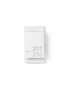 Aplique de pared Zeta - Luxcambra - Lámpara señalética en blanco y negro