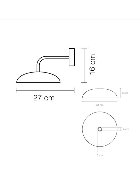 Aplique de pared Absidiola Plato - Luxcambra - Lámpara decorativa de cerámica