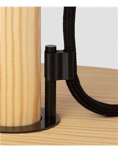Lámpara de pie Clasica - Luxcambra - Lámpara clásica de madera y pergamino