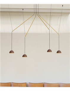 Lámpara colgante Absidiola 4 Movil - Luxcambra - Lámpara con 4 luces móviles