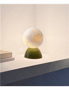 Lámpara de mesa Abisal - Luxcambra - Lámpara decorativa de cerámica y alabastro