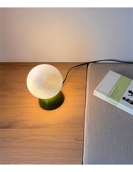 Lámpara de mesa Abisal - Luxcambra - Lámpara decorativa de cerámica y alabastro