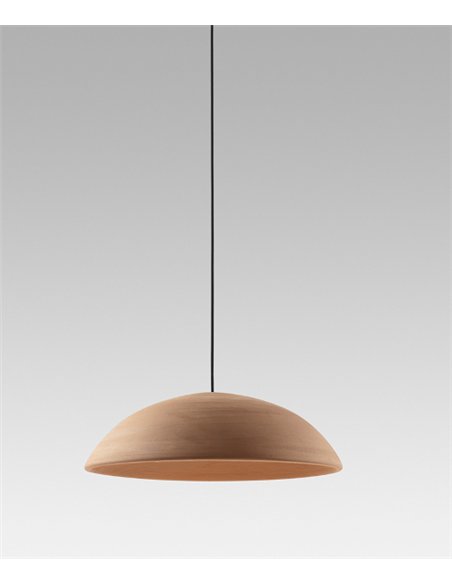 Lámpara colgante Absidiola Plato - Luxcambra - Diseño moderno con pantalla de cerámica terracota