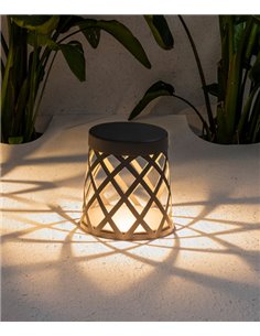 Lámpara LED baliza Shadow - Faro - Estructura de aluminio en gris oscuro, 25 cm