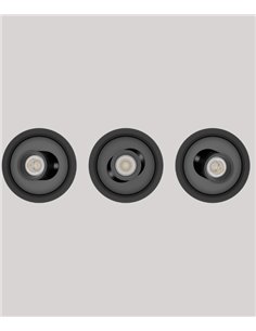 Lámpara de techo empotrable Orbit - Onok - Foco orientable LED en blanco o negro
