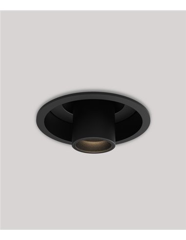 Lámpara de techo empotrable Orbit - Onok - Foco orientable LED en blanco o negro