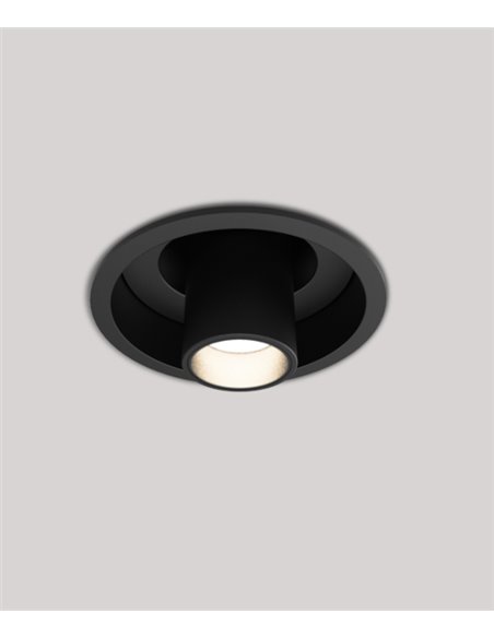 Lámpara de techo empotrable Orbit - Onok - Foco orientable LED en blanco o negro